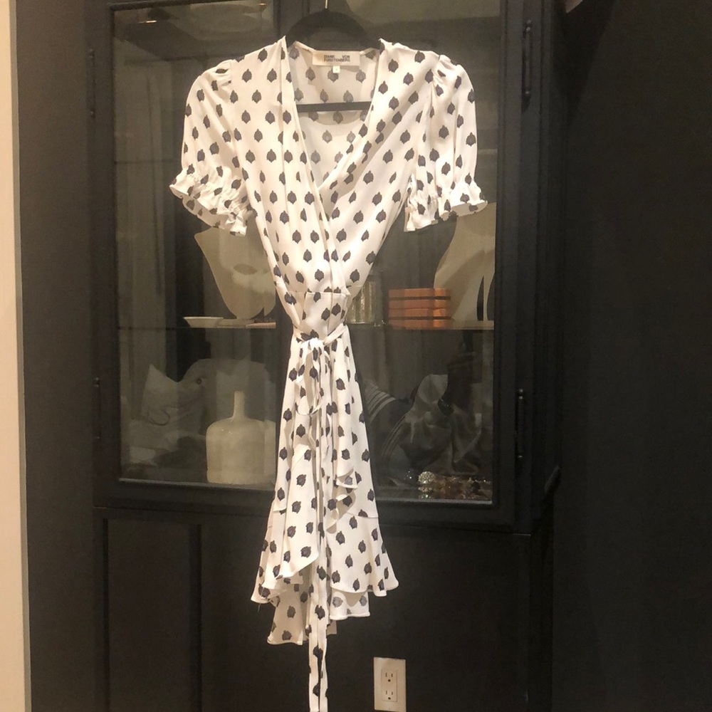 Diane Von Furstenberg wrap dress.